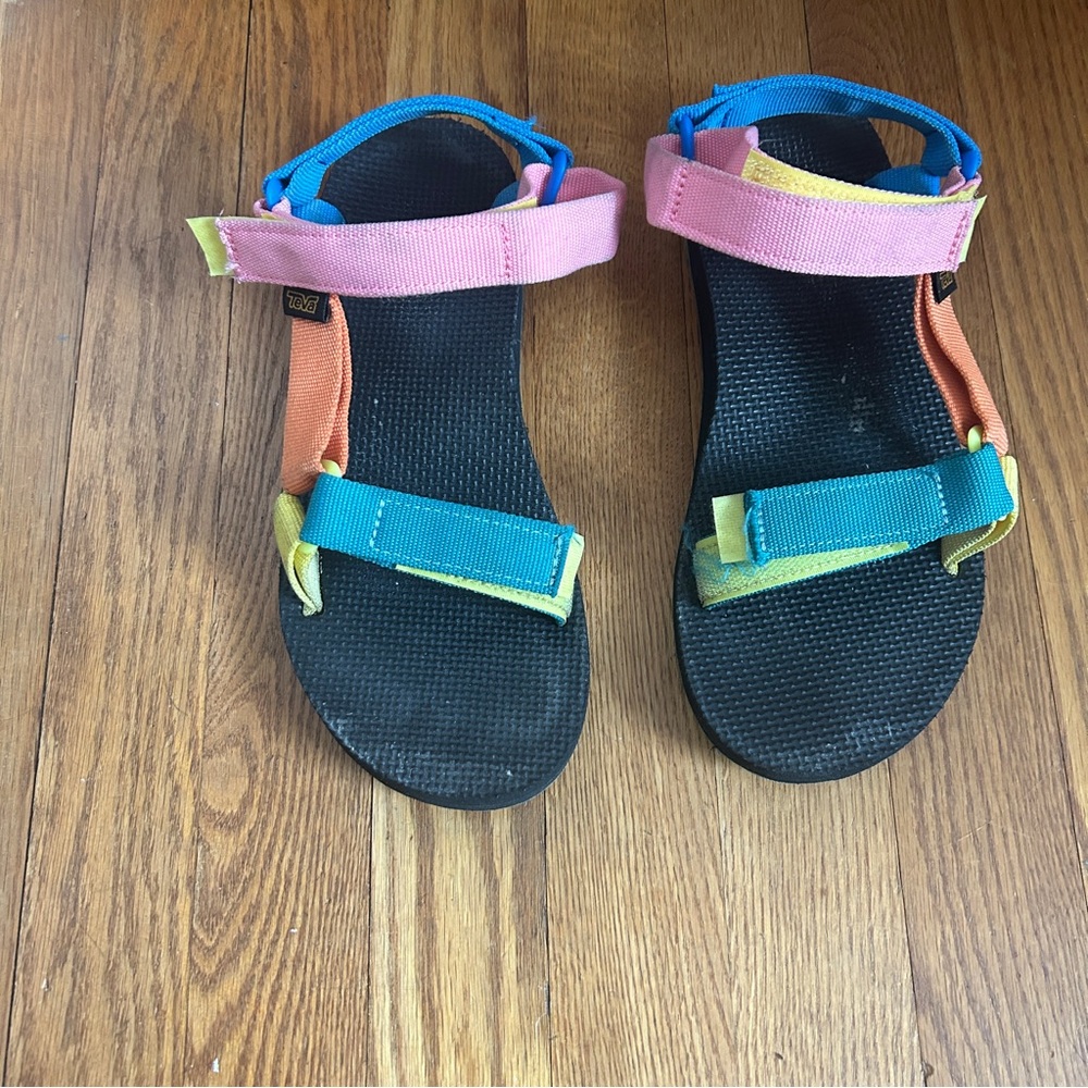 Rainbow Teva water sandals